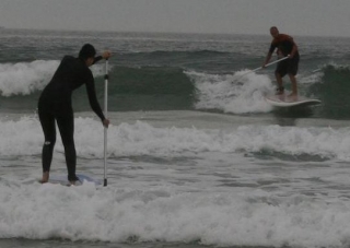  Introdução ao paddle surf na praia de Biscarosse 
